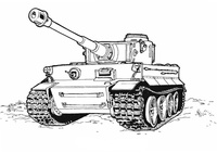Panzer Ausmalbilder